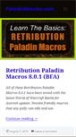 Mobile Screenshot of paladinmacros.com